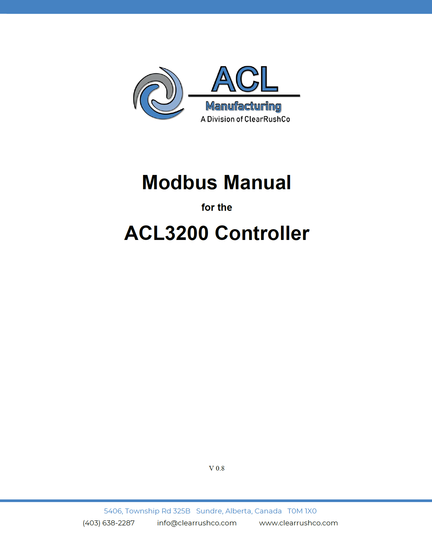 ACL3200 Modbus Manual