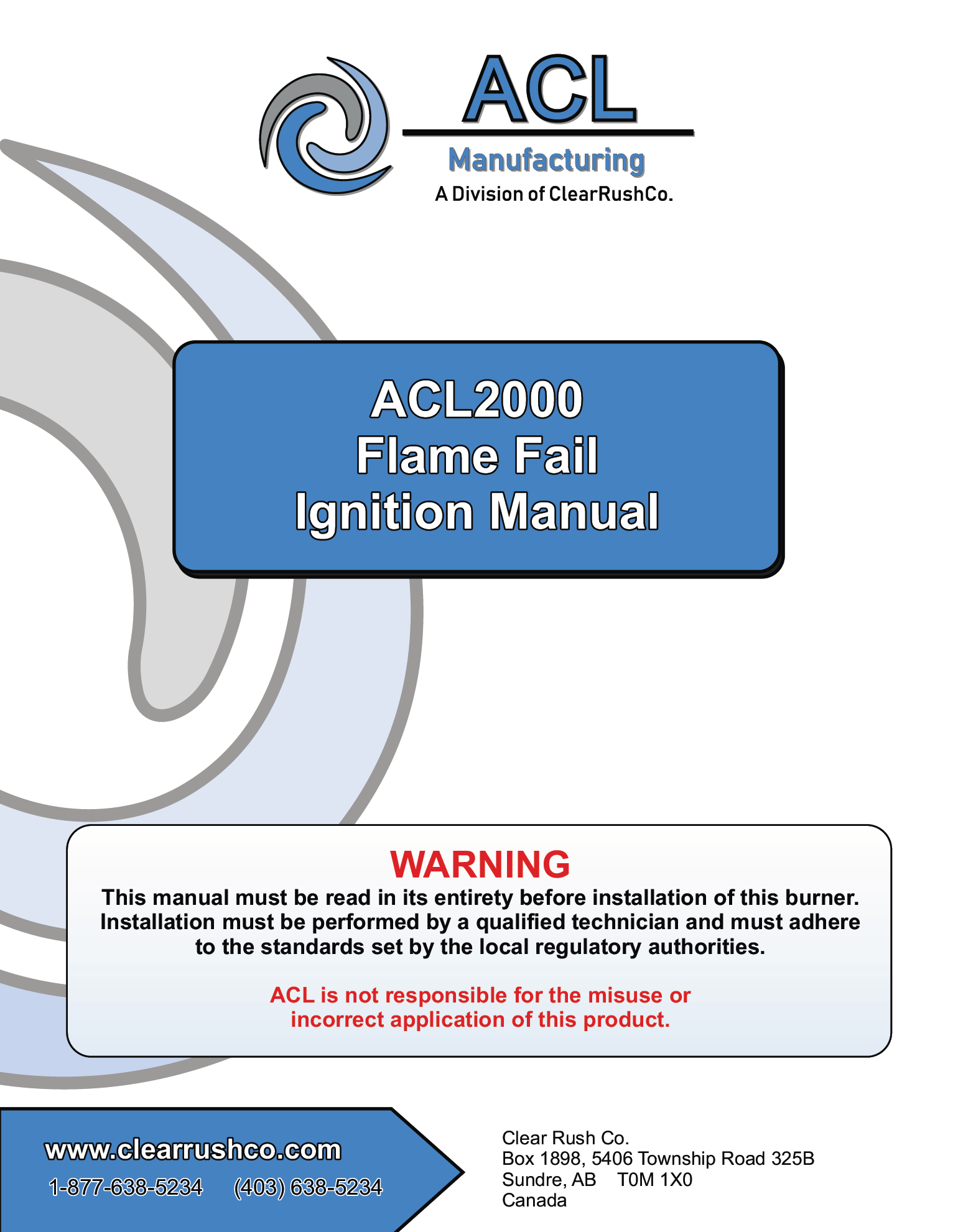 ACL 2000 Flame Fail Ignition