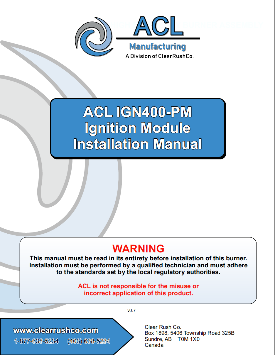 IGN400-PM Ignition Module Manual